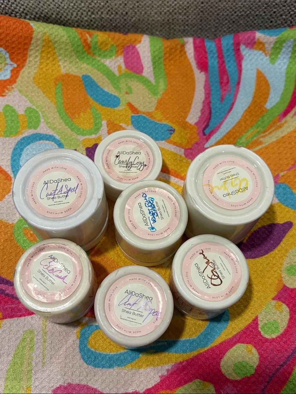 Alldashea Whipped Body Butter lot - open